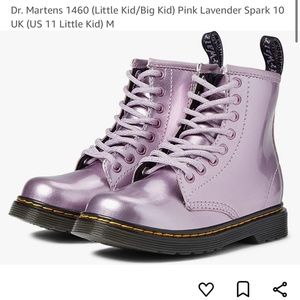 Dr. Martens metallic boots (little kids US 11)